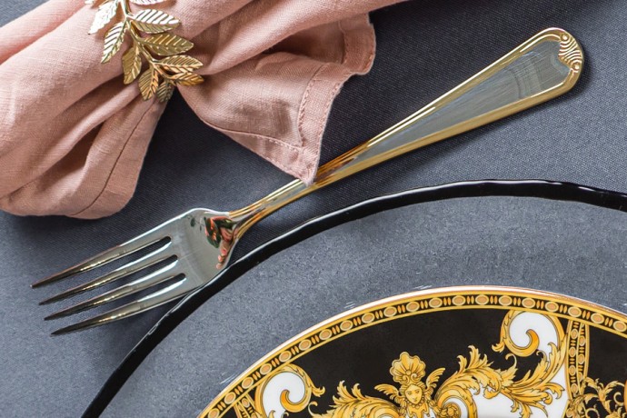 Набор столовых приборов Santorini Gold, 12 персон, 75 предметов Face