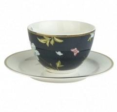 Кофейная пара капучино, 260 мл. Cobblestone Pinstripe Laura Ashley