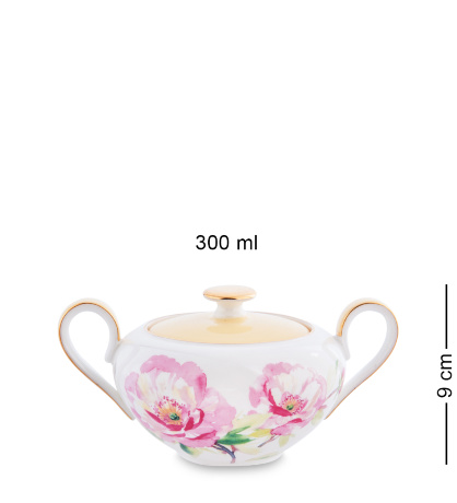 JK- 82 Чайный сервиз на 6 перс. "Пионы" (Torino Peony Pavone)