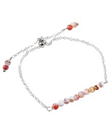 NP-08/2 Браслет с камнями "Огненный Агат"