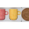 Набор из 2-х кружек Радуга, красная и жёлтая, 0,35 л. Easy Life