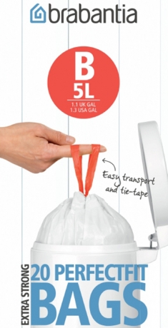 Мешки для мусора PerfectFit, размер В (5 л), рулон, 20 шт. Brabantia