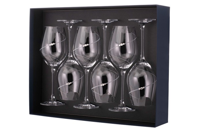 Набор бокалов для белого вина Силуэт, 0,36 л. 6 шт. Diamante