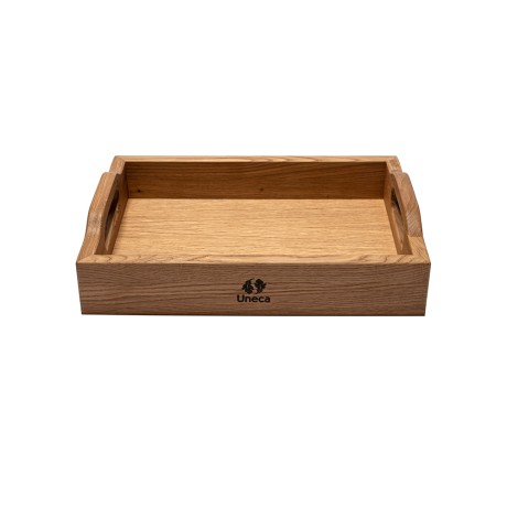Поднос дубовый с ручками, 32х23х6 см. кор. Uneca