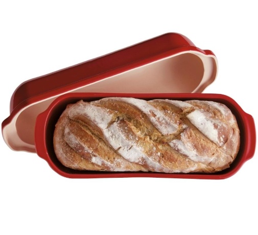 Форма для выпечки итальянского хлеба, 29,5x16x15 cм. (гранат) Emile Henry