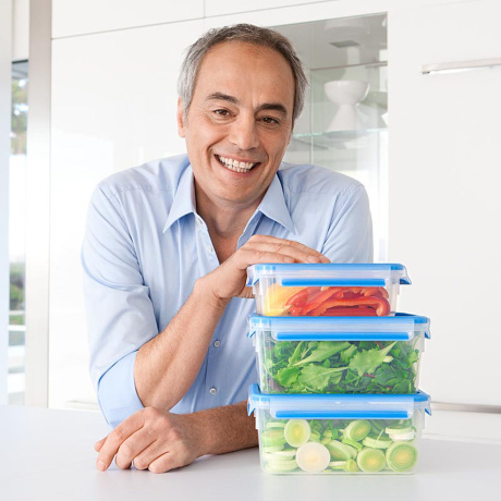 Контейнер пищевой, 1,2 л. Clip&Close EMSA, голубой