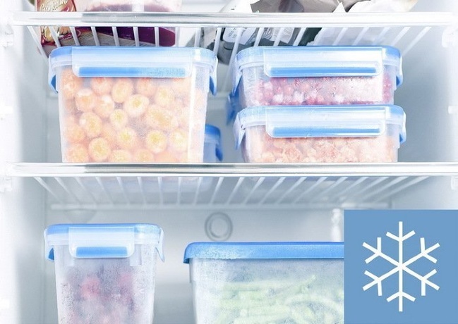 Контейнер пищевой, 1,2 л. Clip&Close EMSA, голубой