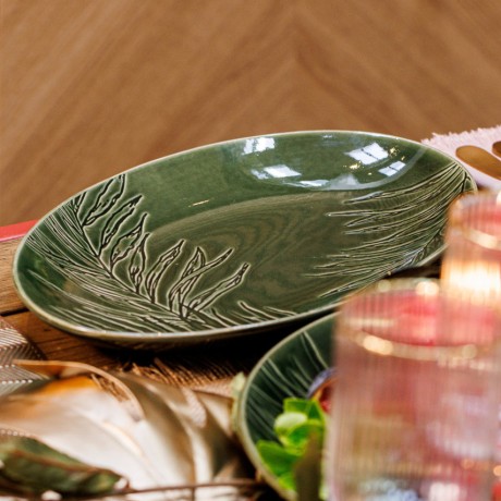 Блюдо сервировочное Mikasa Jardin GREEN овальное, 36 см. Kitchen Craft