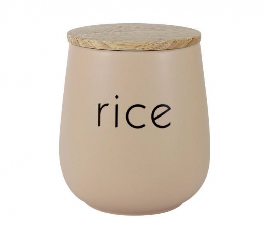 Банка для сыпучих продуктов "Птичье молоко" 900 мл. рис, LF Ceramics