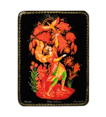 ШК-19/ 4-L Шкатулка в технике декупаж "Жар-птица" (10х8х3,5)