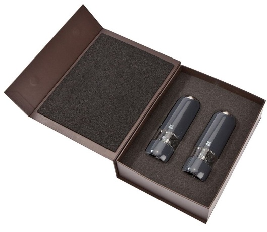 Набор мельниц для соли и перца, 17 см. черный кварц Alaska Duo Peugeot