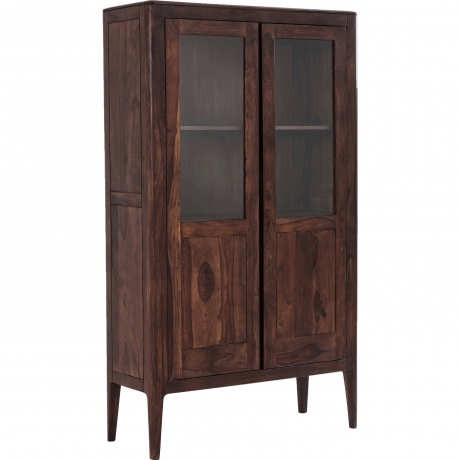 Шкаф-витрина Brooklyn Walnut, коллекция "Бруклинский Орех" 100*175*40, Палисандр, Коричневый