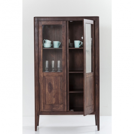 Шкаф-витрина Brooklyn Walnut, коллекция "Бруклинский Орех" 100*175*40, Палисандр, Коричневый