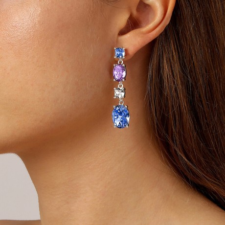 Серьги CORNELIA SS LIGHT BLUE/VIOLET Dyrberg Kern