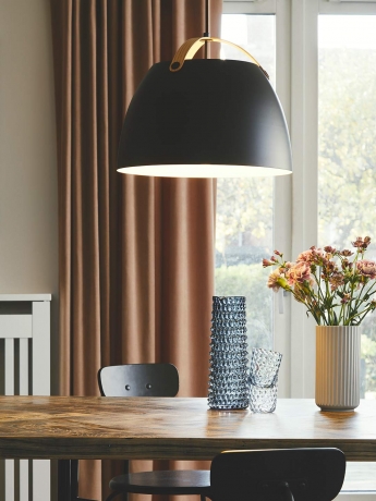 Подвесной светильник Ø40 черный/дуб OSLO Halo Design