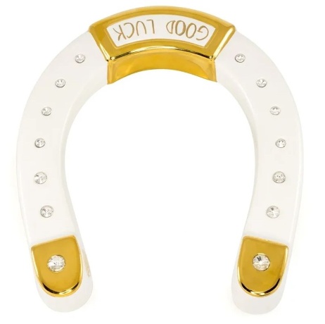 Сувенир подкова, 20х23 см. EMOZIONI, керамика, swarovski