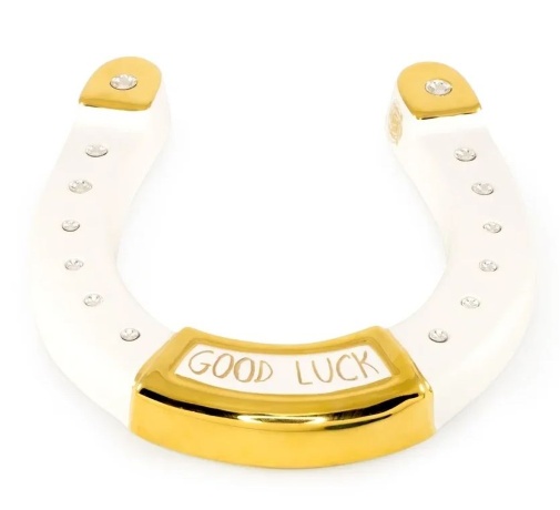 Сувенир подкова, 20х23 см. EMOZIONI, керамика, swarovski