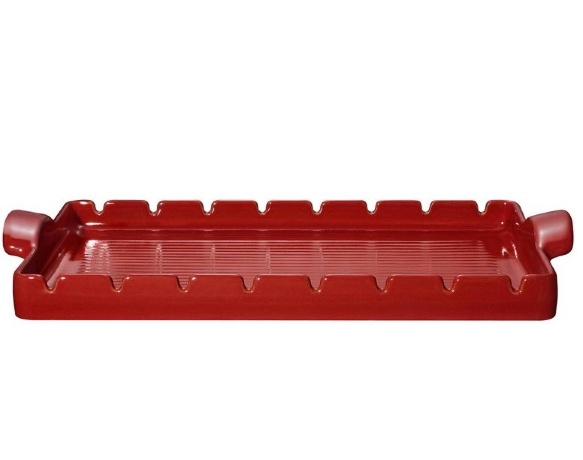 Барбекю гриль, 42х25 см. цвет гранат, Emile Henry