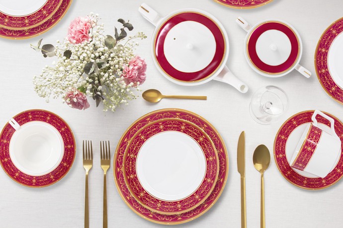 Чайный сервиз Офелия, 12 персон, 40 предметов Emily