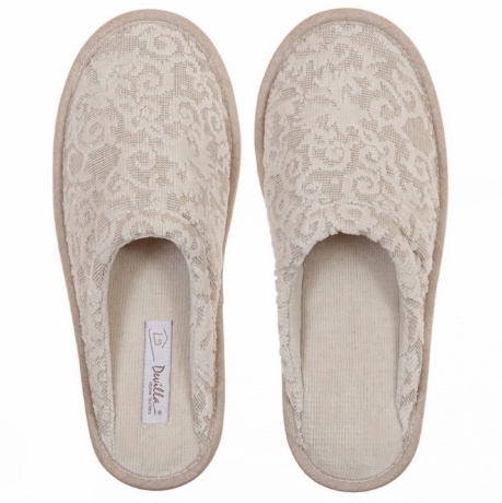 Тапочки домашние Devilla, размер 39-40, натуральный