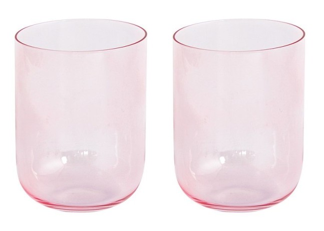 Набор стаканов для воды Rainbow, розовый, 0,39 л, 2 шт. Easy Life