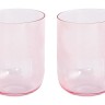 Набор стаканов для воды Rainbow, розовый, 0,39 л, 2 шт. Easy Life