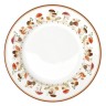 Тарелка обеденная, 26,5 см, фарфор P, белая, Грибы и листья, Autumn Breeze, Easy Life