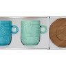 Набор из 2-х кружек Радуга, мятная и морская волна, 0,35 л. Easy Life