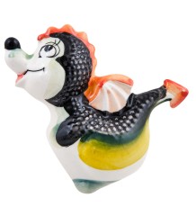 ГЛ- 911 Магнит "Дракон" цв. (Гжельский фарфор)