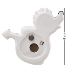 ГЛ- 911 Магнит "Дракон" цв. (Гжельский фарфор)