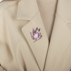 Брошь Лист XZ0923.16 G/S Shadore