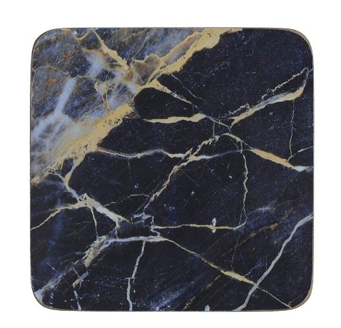 Набор 6 подставок "NAVY MARBLE", 10.5x10.5 см. CREATIVE TOPS