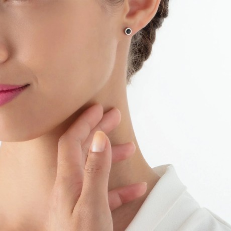 Пусеты Black-Silver 0227/21-1317 Coeur de Lion