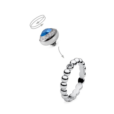 Шарм Tondo Deluxe metallic blue 629110 BL/RG Qudo