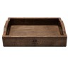 Поднос дубовый с ручками, 32х23х6 см. Uneca