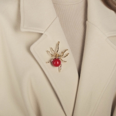Брошь Паук XZ2108.7 R/G Shadore