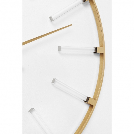 Часы настенные Sticks, 92х92х5 см. Сталь, Акрил, Золотой