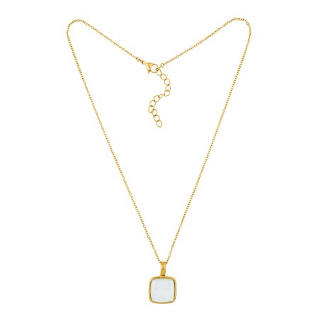 Колье Куб SHELL WHITE BP02914-2 BW/G Fiore Luna