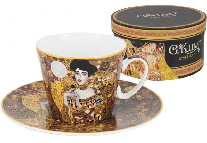 Чашка с блюдцем Адель (Г.Климт), 250 мл. Carmani