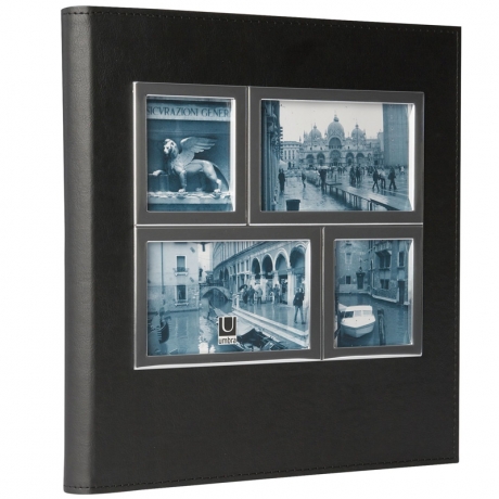 Фотоальбом Horizon 5up, хром/черный, Umbra