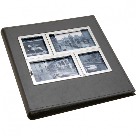 Фотоальбом Horizon 5up, хром/черный, Umbra