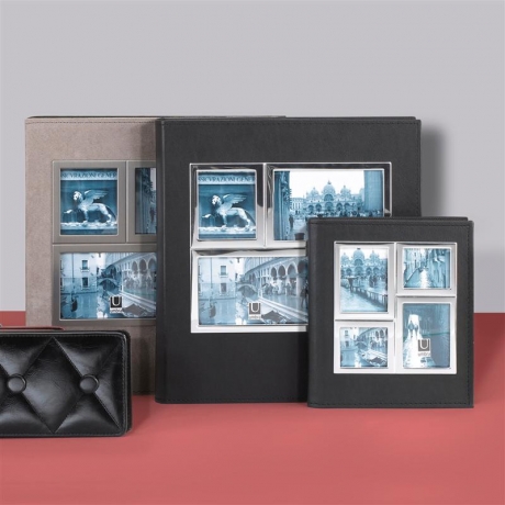 Фотоальбом Horizon 5up, хром/черный, Umbra