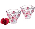 Набор из 2-х хрустальных салатников Красные розы, 11см, Marc Aurel