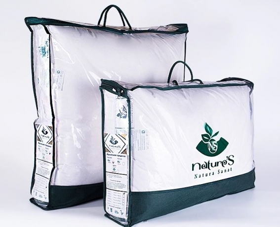 Подушка средняя, из элитного гусиного пуха "Воздушный вальс", 50х68 см. Natures