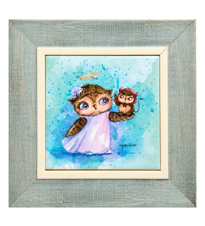 SZ-437 Панно керамическое "Грамотный советчик" 10х10