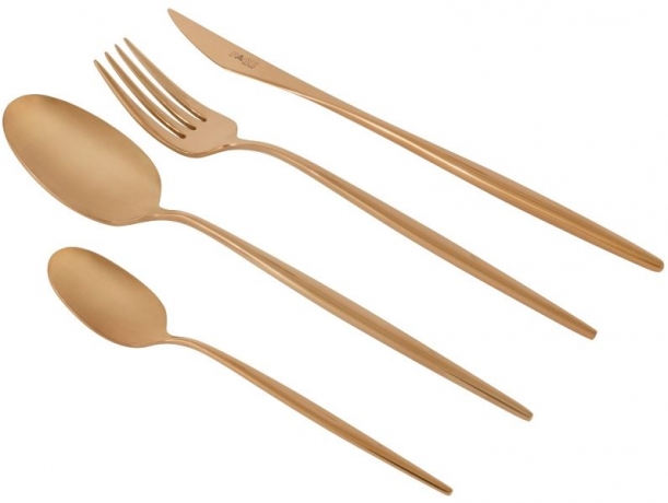 Набор столовых приборов Face Cosmos Copper матовый, 6 персон, 24 предмета