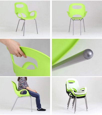 Стул дизайнерский Oh Chair, баклажановый, Umbra