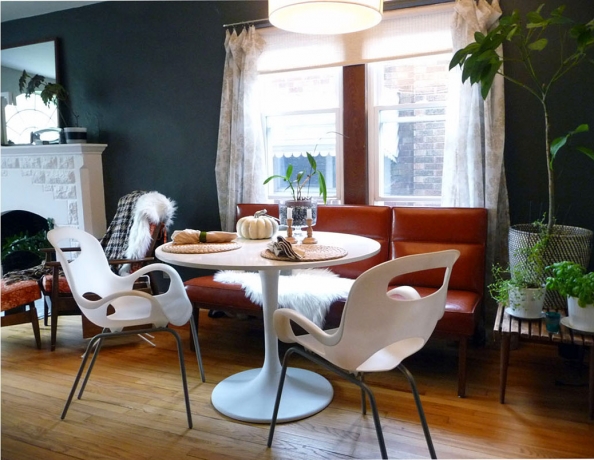 Стул дизайнерский Oh Chair, баклажановый, Umbra