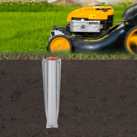 Уличная сушилка Lift-O-Matic (50 м навески), серый металик Brabantia