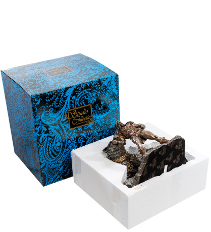 WS-921 Статуэтка "Тюр - бог воинской храбрости и Враг богов - Фенрир"